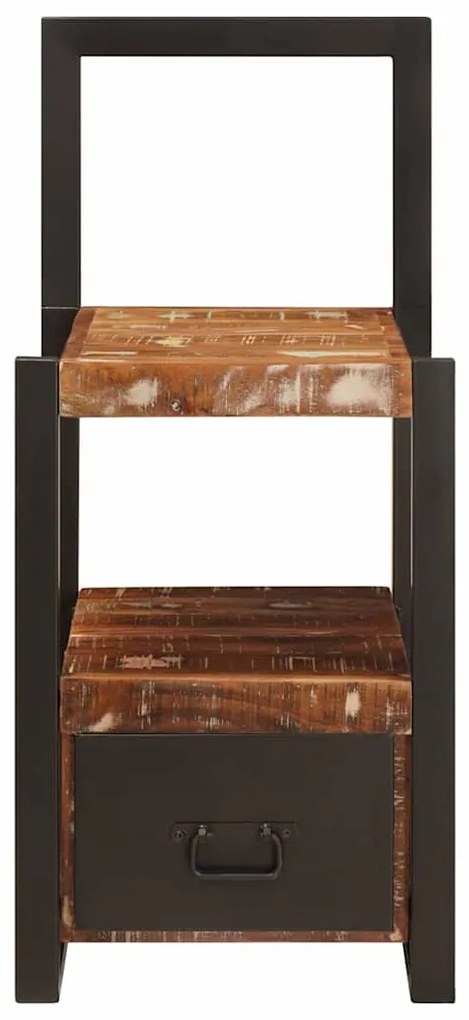 vidaXL Βάση Ρούχων Πολύχρωμο 40 x 40 x 90 cm Στερεό Ανακτηθέν Ξύλο