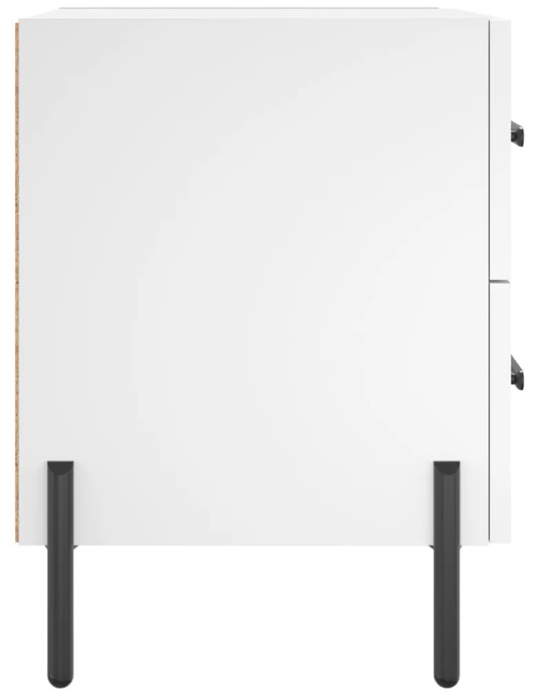 vidaXL Κομοδίνο Λευκό 40 x 35 x 47,5 εκ. από Επεξεργασμένο Ξύλο