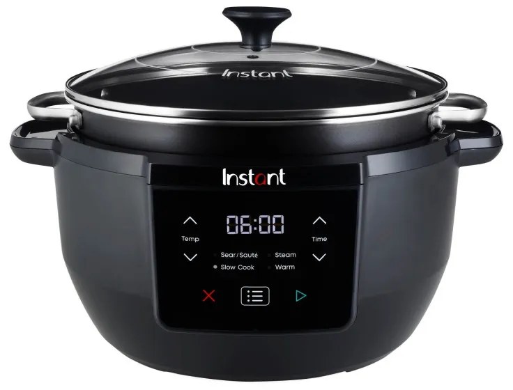 Slow Cooker Instant Pot Superior 140612801, 800W, 7,1l, Έως 10 μερίδες, 4 προγράμματα, Keep warm, Μαύρο