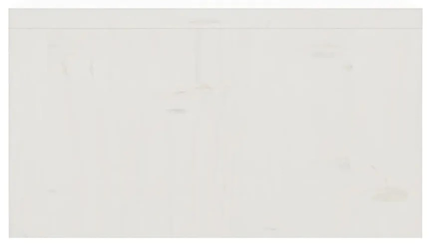 vidaXL Βάση Οθόνης Λευκή 50 x 27 x 15 εκ. από Μασίφ Ξύλο Πεύκου