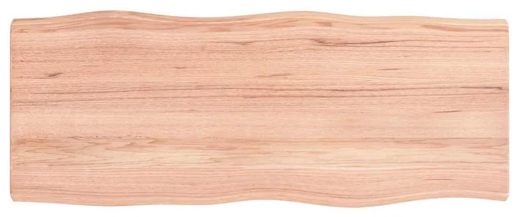 vidaXL Επιφ Τραπεζιού Αν Καφέ 100x40x(2-4)εκ.Ακατέργ. Μασίφ Ξύλο Δρυός