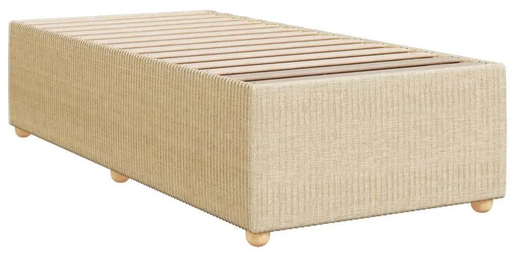 ΚΡΕΒΑΤΙ BOXSPRING ΜΕ ΣΤΡΩΜΑ ΚΡΕΜ 90X200 ΕΚ.ΥΦΑΣΜΑΤΙΝΟ 3287351