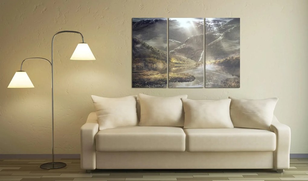 Πίνακας - The land of mists - triptych 60x40