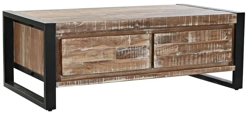 Τραπεζάκι Καφέ DKD Home Decor Μέταλλο ξύλο ακακίας (110 x 60 x 40 cm)
