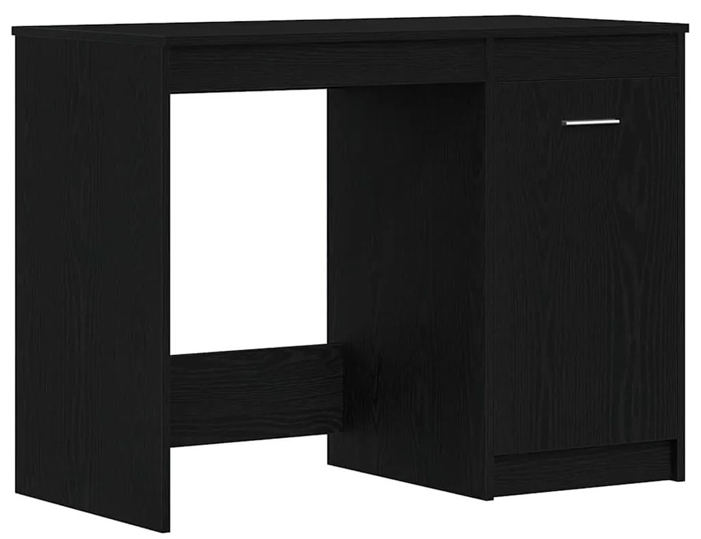 vidaXL Γραφείο Μαύρη δρυς 100 x 50 x 76 εκ. Επεξεργασμένο ξύλο