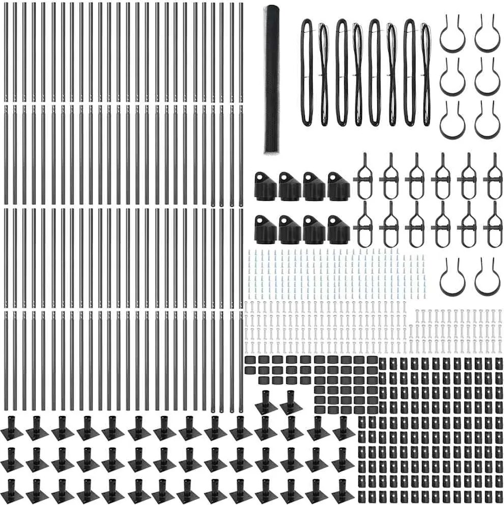vidaXL Στύλος Περιφράξεων Γκρι