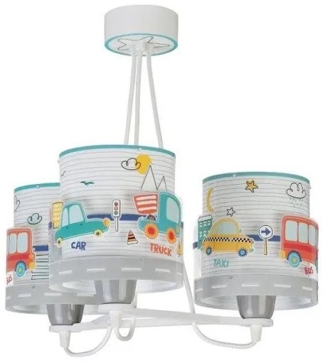 Παιδικό Κρεμαστό Φωτιστικό Τρίφωτο 61687 Baby Travel Ango Dalber-61687-Πολύχρωμο 61687