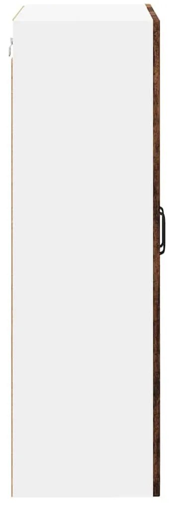 vidaXL Κρεμαστό ντουλάπι κουζίνας Παλιό ξύλο 60 x 31 x 100 εκ.