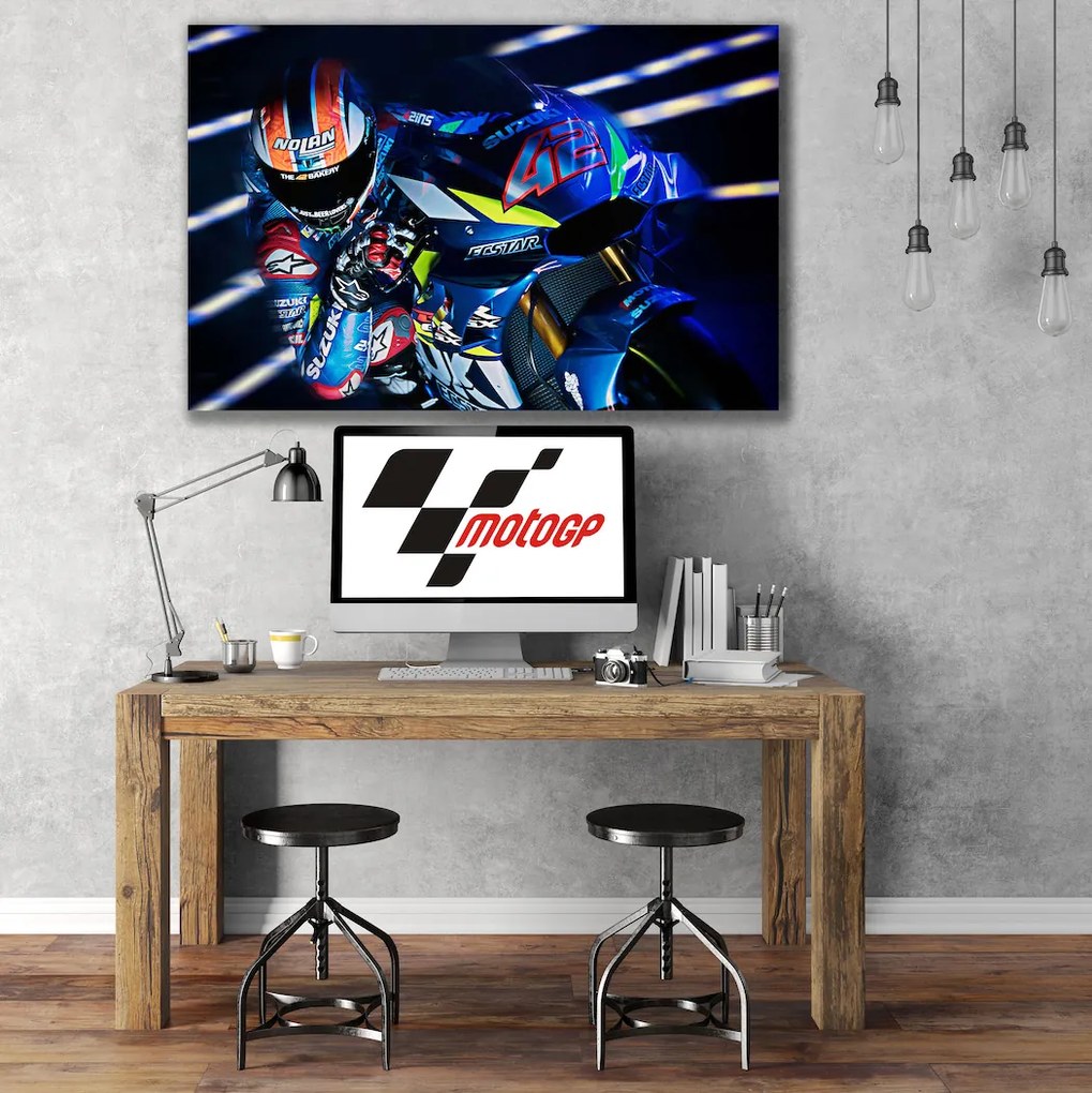 Πίνακας σε καμβά MotoGP Alex Rins KNV1738 45cm x 65cm