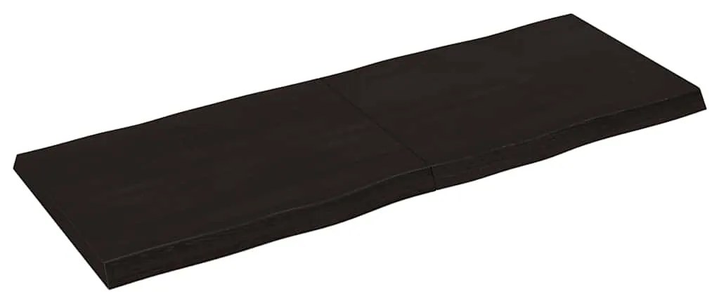 vidaXL Επιφ Τραπεζιού Αν Καφέ 160x60x(2-6)εκ.Ακατέργ. Μασίφ Ξύλο Δρυός