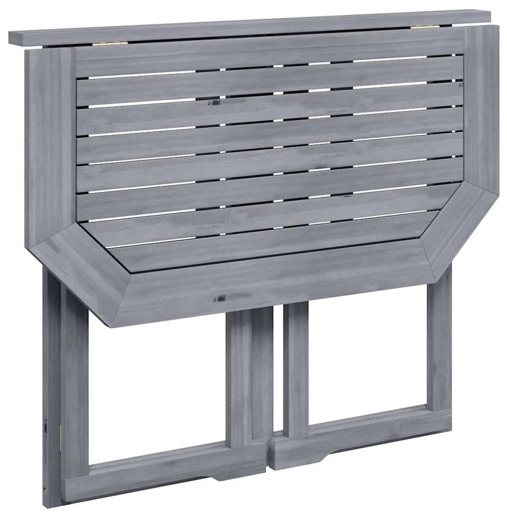 vidaXL Τραπέζι Μπαλκονιού Πτυσσόμενο 90x50x74 εκ. Μασίφ Ξύλο Ακακίας