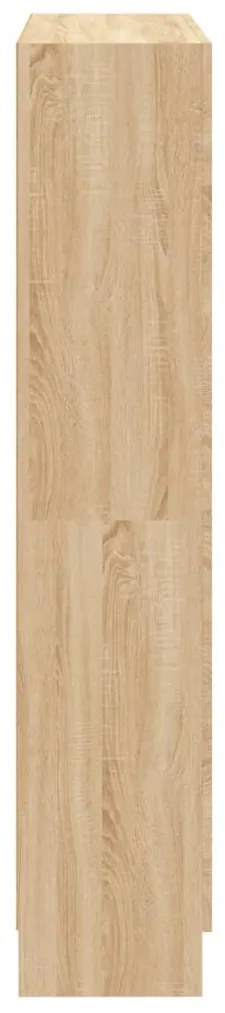 vidaXL Βιβλιοθήκη Χρώμα Sonoma Δρυς 82,5 x 30,5 x 150 εκ. Επεξ. Ξύλο