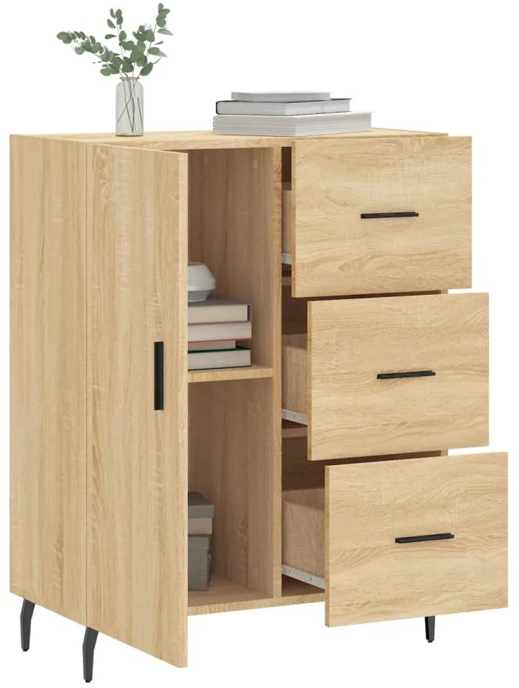 vidaXL Ντουλάπι Sonoma Δρυς 69,5 x 34 x 90 εκ. από Επεξεργασμένο Ξύλο