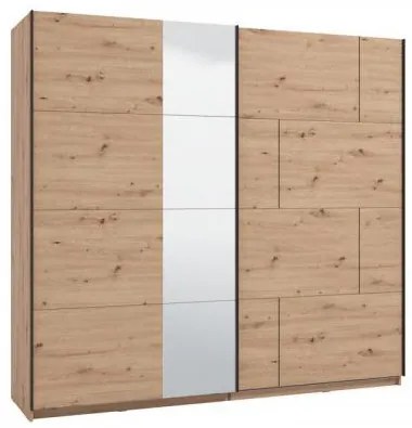 ΝΤΟΥΛΑΠΑ ALERIA 220 OG h205 ARTISAN OΑΚ ΧΡΩΜΑ 220x61x205εκ 11014560