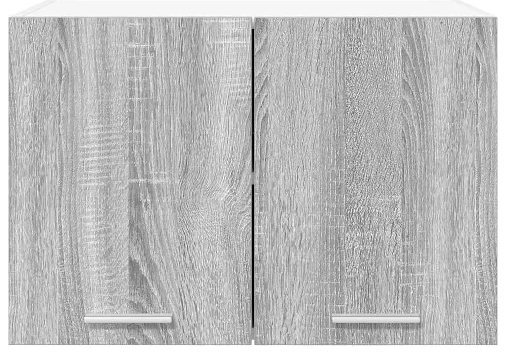 vidaXL Κρεμαστό ντουλάπι Γκρι Σομόνα και Λευκό 60 x 31 x 40 εκ