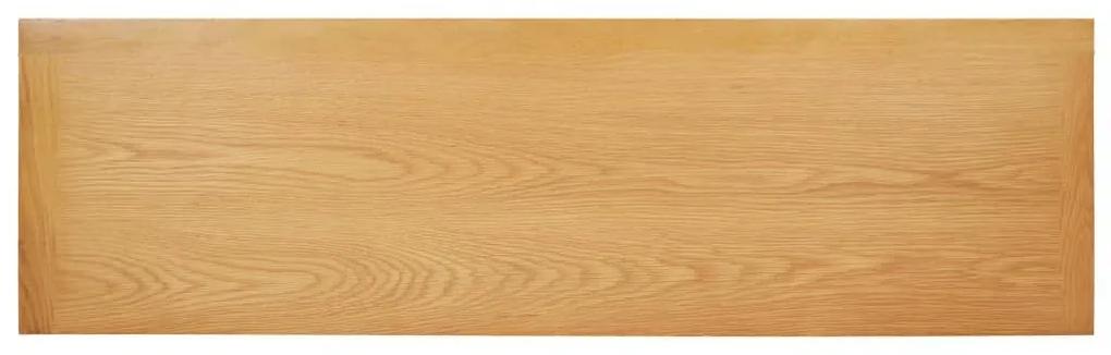 Τραπέζι Κονσόλα 118 x 35 x 77 εκ. από Μασίφ Ξύλο Δρυός - Γκρι