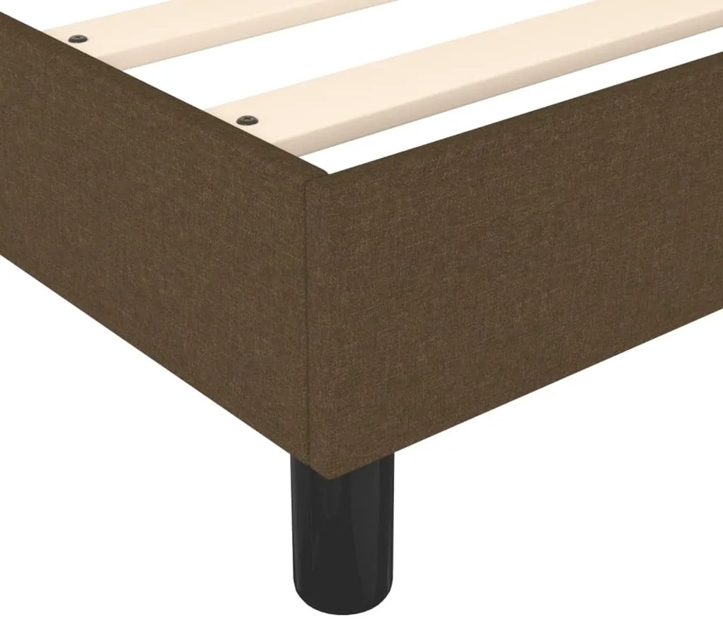 ΚΡΕΒΑΤΙ BOXSPRING ΜΕ ΣΤΡΩΜΑ ΣΚΟΥΡΟ ΚΑΦΕ 100X200 ΕΚ. ΥΦΑΣΜΑΤΙΝΟ 3144402