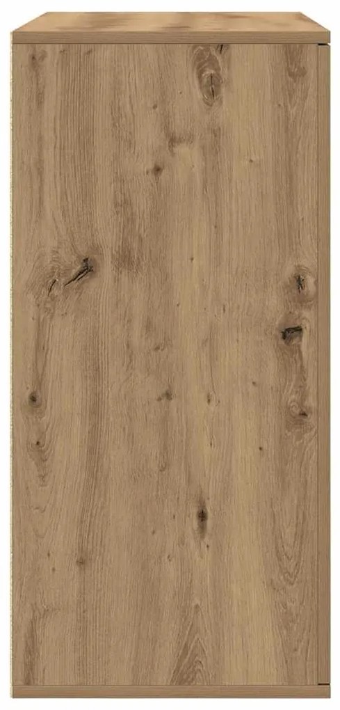 vidaXL Πλαϊνό γραφείο artisan δρυς 79 x 38 x 80 εκ. Επεξεργασμένο ξύλο