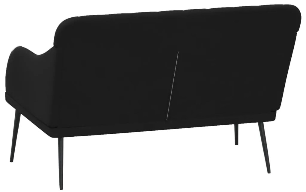 vidaXL Πάγκος Μαύρος 110x76x80 εκ. Βελούδινος