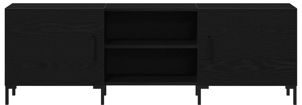vidaXL Ντουλάπι τηλεόρασης Μαύρη Δρυς 150x30x50 εκ Επεξεργασμένου ξύλου