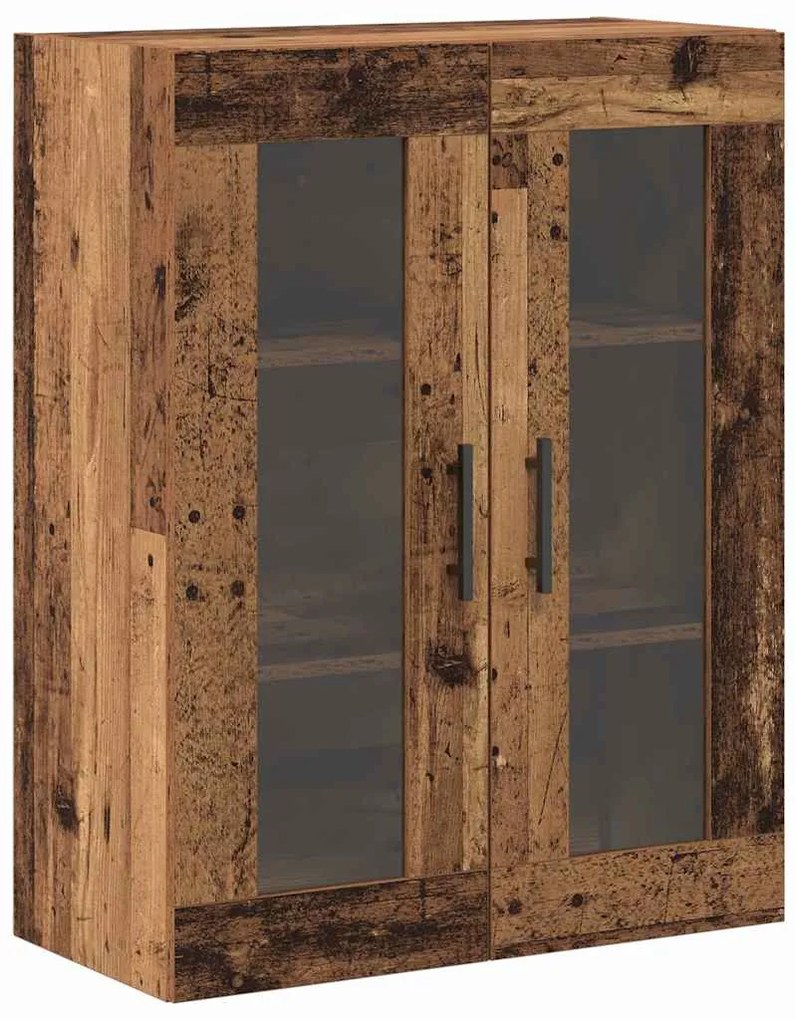 vidaXL Ντουλάπια Τοίχου 2 pcs Παλαιό ξύλο 69.5 x 34 x 90 εκ.