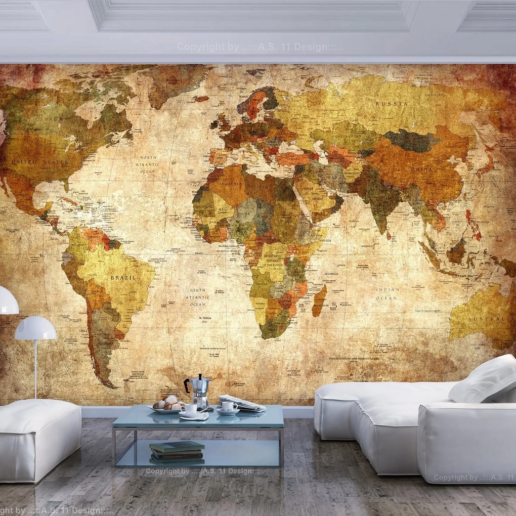 Φωτοταπετσαρία - Old World Map 350x245