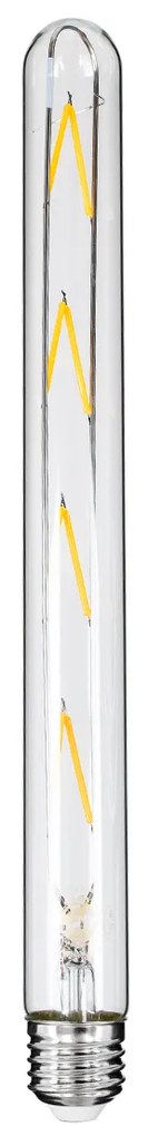 GloboStar® 99020 Λάμπα LED Long Filament E27 T30 Σωλήνας 8W 800lm 360° AC 220-240V IP20 Φ3 x Υ30cm Θερμό Λευκό 2700K με Διάφανο Γυαλί - Dimmable - 3 Years Warranty