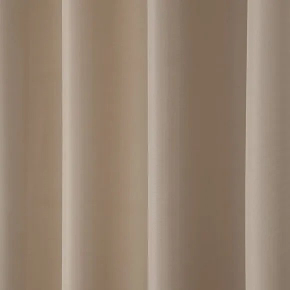 Beauty Home Κουρτίνα μεσαίας σκίασης με 8 μεταλλικούς κρίκους Effect Art 8443 140x270 Άμμου