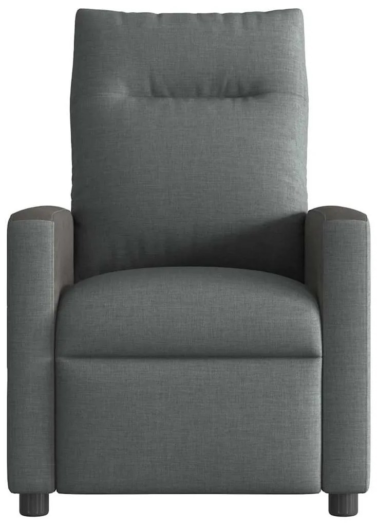 vidaXL Ανακλινόμενη πολυθρόνα Σκούρο Γκρι 69 x 86 x 100 εκ ύφασμα