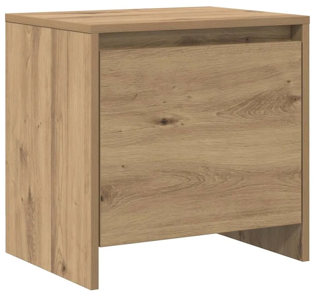 vidaXL Κομοδίνο artisan δρυς 45 x 34 x 44.5 εκ Επεξεργασμένο ξύλο