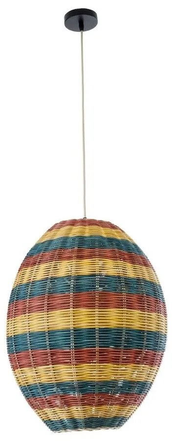 Φωτιστικό Οροφής Κρεμαστό Caballeros 02065 Boho 1xE27 IP20 40x50cm Multi GloboStar