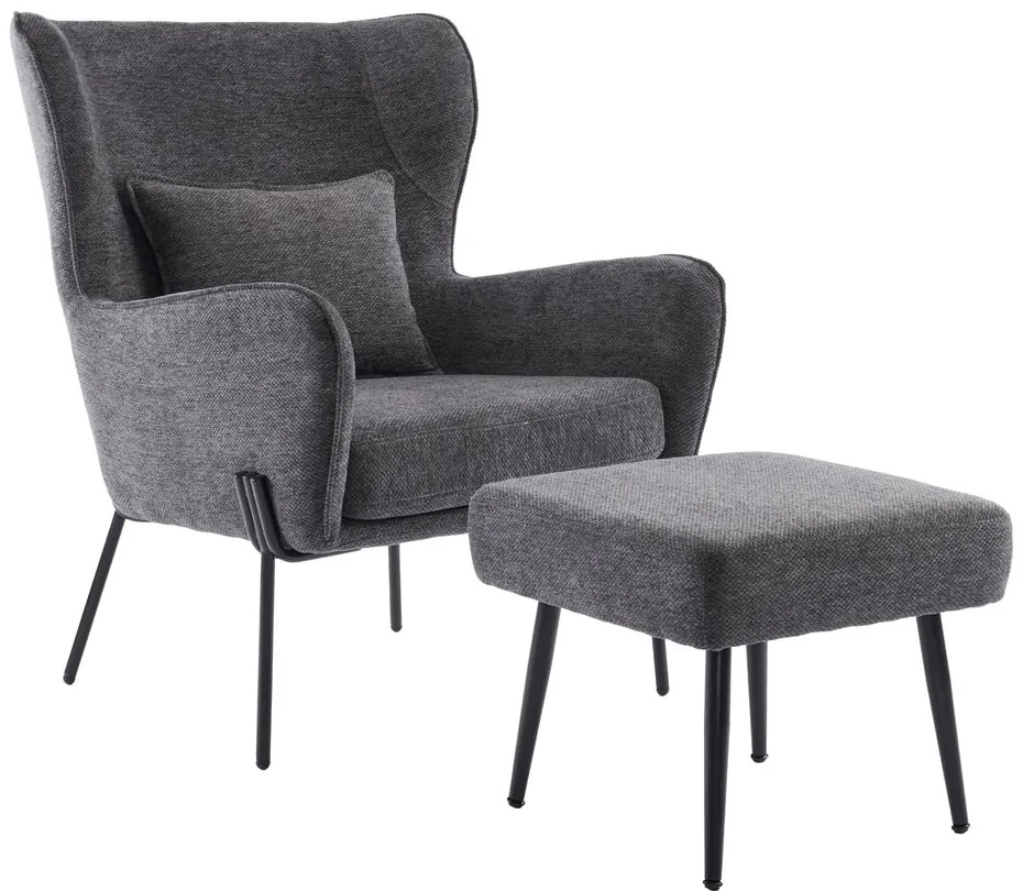 CHILLOUT ΠΟΛΥΘΡΟΝΑ ΓΚΡΙ ΣΚΟΥΡΟ 84x74x97.5 - 01-3540