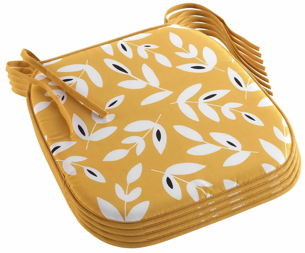 Μαξιλάρια Καρέκλας (Σετ 4τμχ) L-C Bellys Yellow 1723396