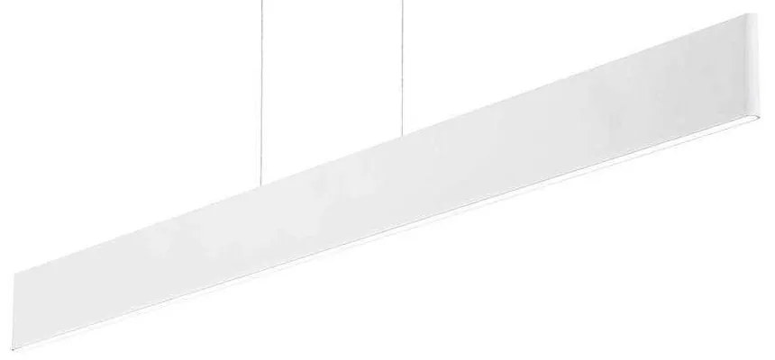 Φωτιστικό Οροφής Desk 138237 102,5x20/120x1,5cm LED 32W 3000K White Ideal Lux