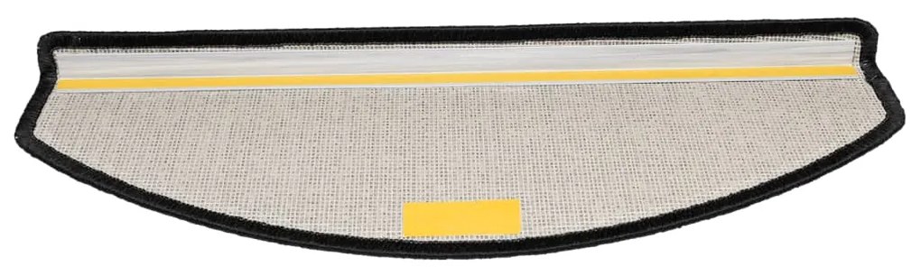 vidaXL Πατάκια Σκαλοπάτια 15 τεμ. Ανθρακί 65x24x4 εκ. Ημίστρογγυλά Μεγάλα