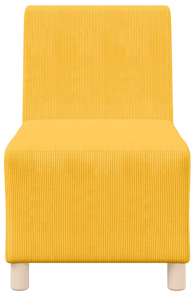 vidaXL Καθίσμα Σαλονιού 2 pcs Ανοιχτό κίτρινο 55 x 74 x 82 εκ. Βελούδο
