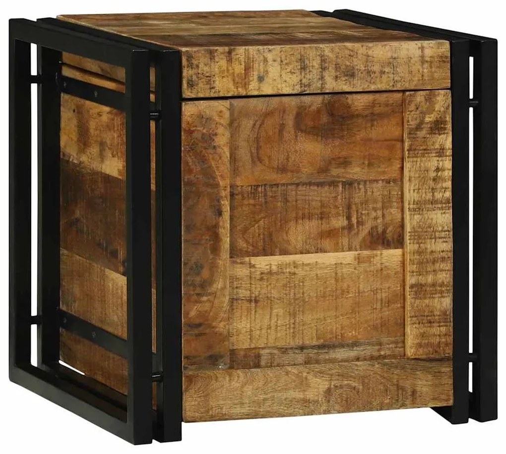 vidaXL Κουτί αποθήκευσης 40 x 40 x 40 cm Μασίφ ξύλο μάνγκο