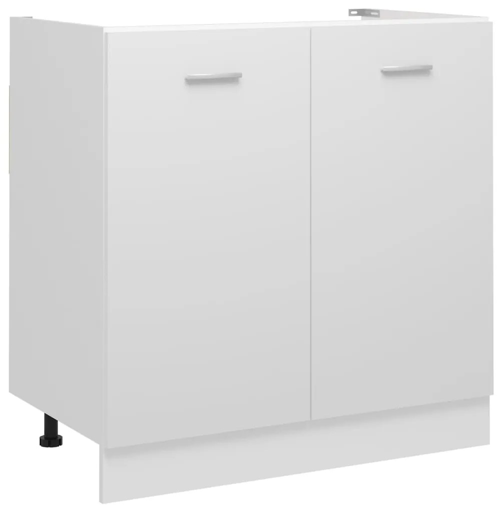 vidaXL Ντουλάπι Νεροχύτη Lyon Λευκό 80x46x81,5 εκ. Επεξ. Ξύλο