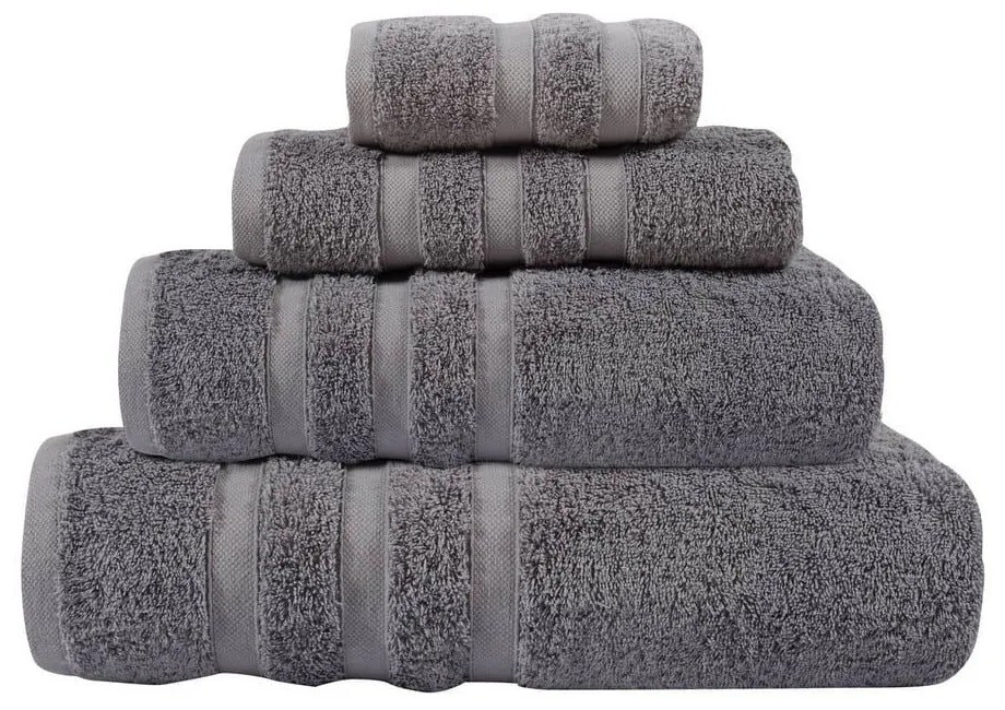 Πετσέτα Prestige 1163 Grey Das Home Σώματος 90x160cm 100% Cotton