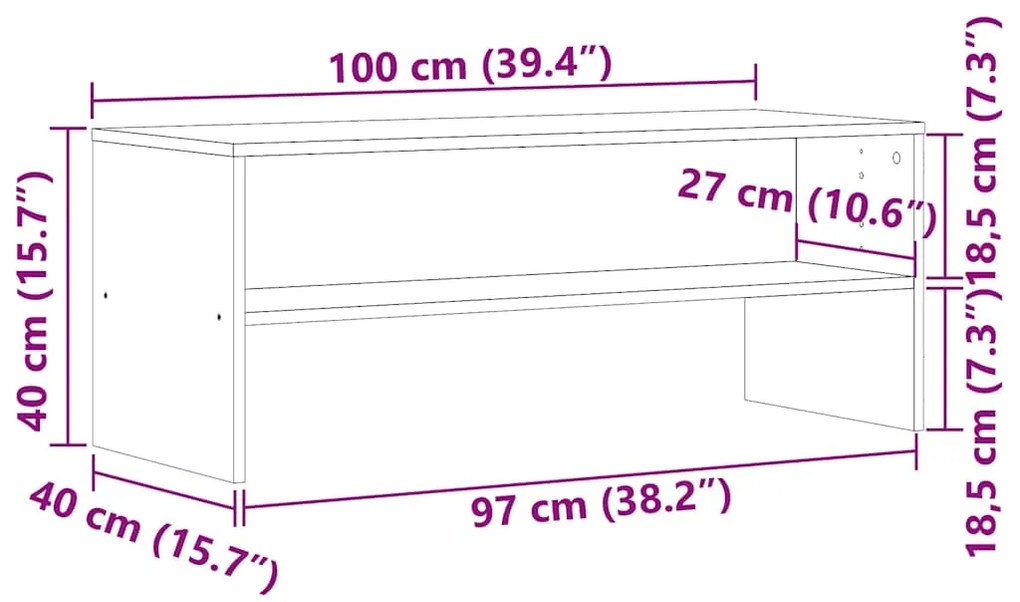 ΈΠΙΠΛΟ ΤΗΛΕΟΡΑΣΗΣ ΠΑΛΙΟ ΞΥΛΟ 100 X 40 X 40 ΕΚ. ΑΠΟ ΜΟΡΙΟΣΑΝΙΔΑ 855768