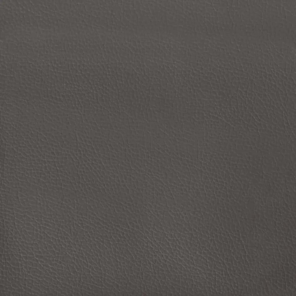 Πλαίσιο Κρεβατιού Γκρι 160x200 εκ. από Συνθετικό Δέρμα - Γκρι