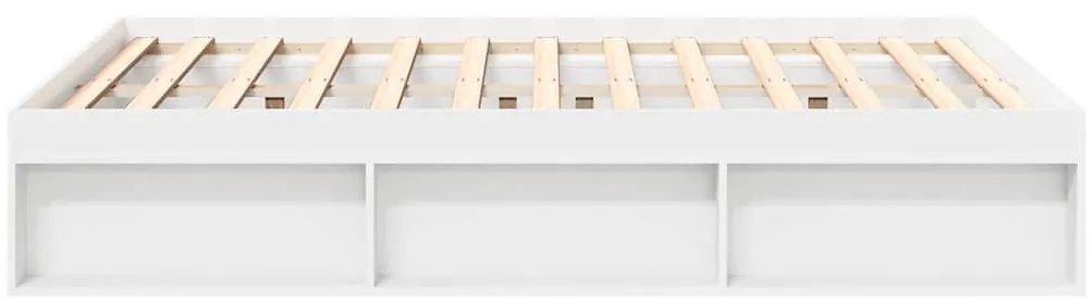 vidaXL Πλαίσιο Κρεβατιού Λευκό 135x190 εκ. Double