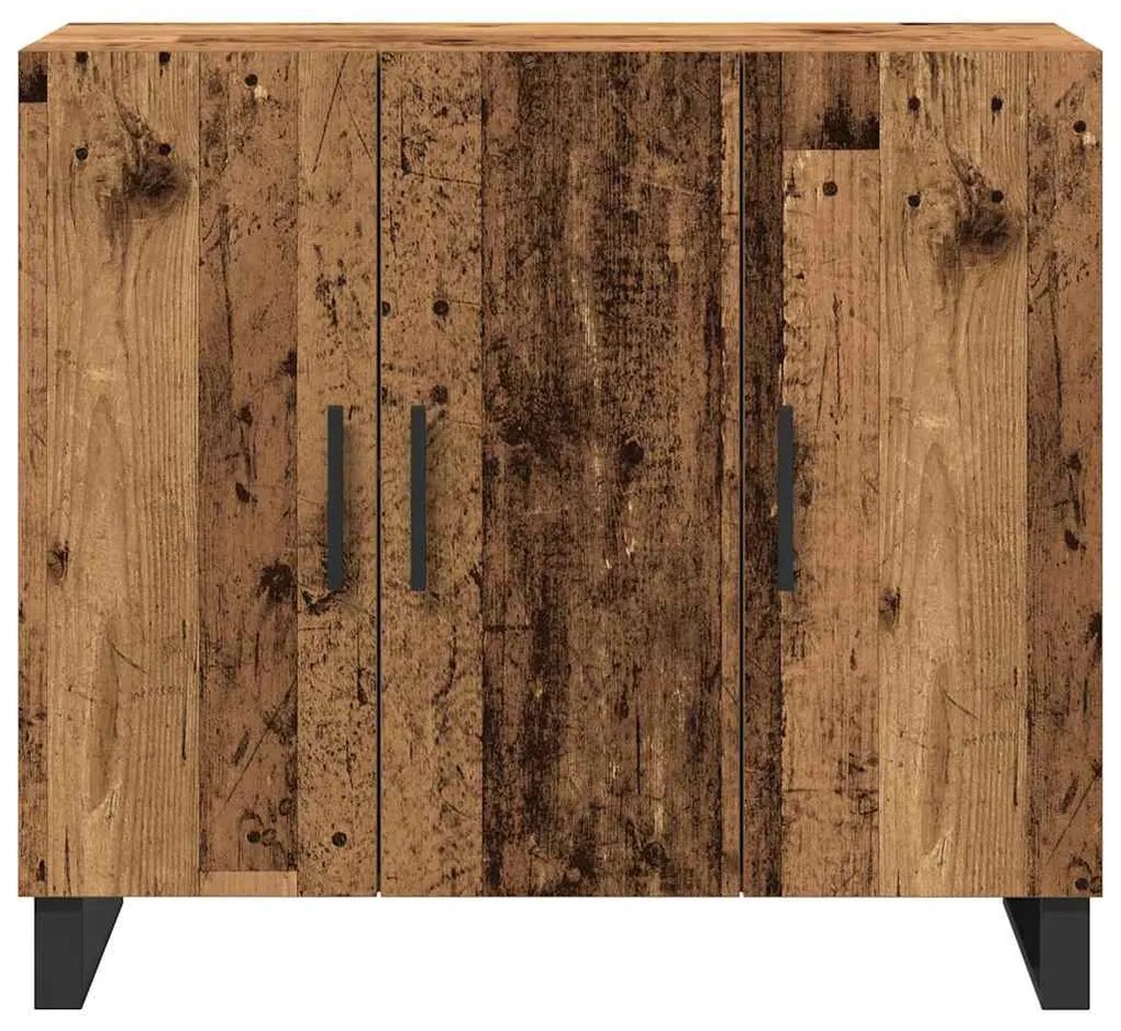 vidaXL Πλαϊνό γραφείο Παλιό ξύλο 90 x 34 x 80 εκ. Επεξεργασμένο ξύλο