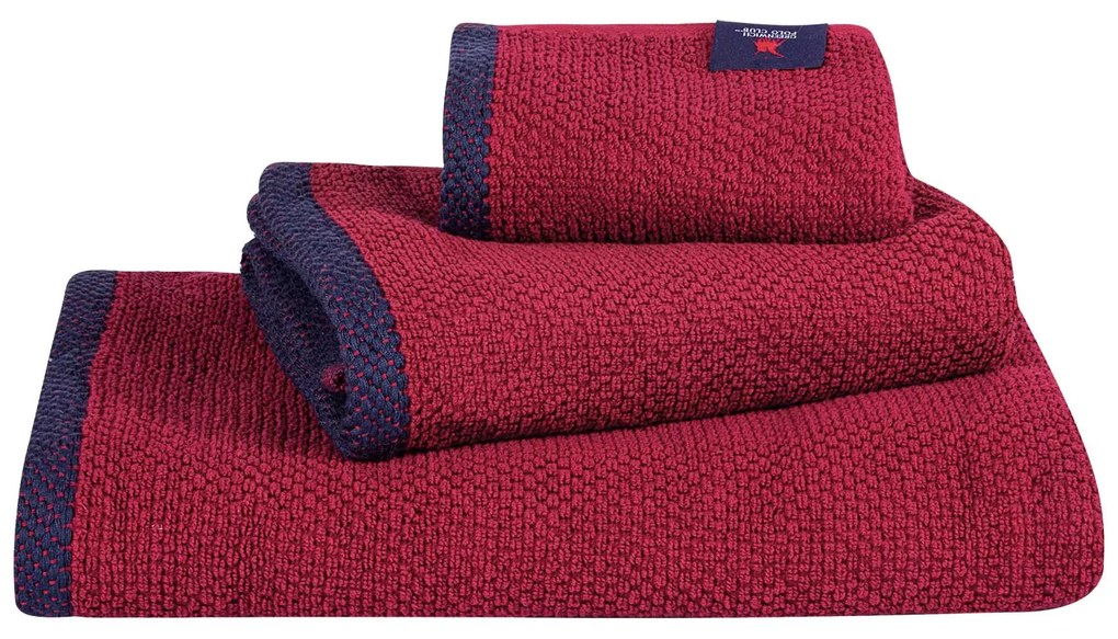 Σετ Πετσέτες 3τμχ Βαμβακερές Cozy 4104 Bordeaux Greenwich Polo Club