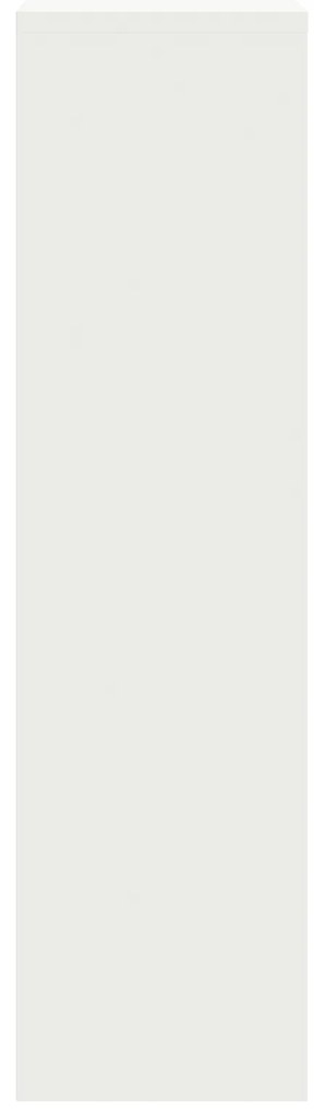 vidaXL Γραμματοκιβώτιο για Πακέτα Λευκό 44x22x82 εκ. Χάλυβας