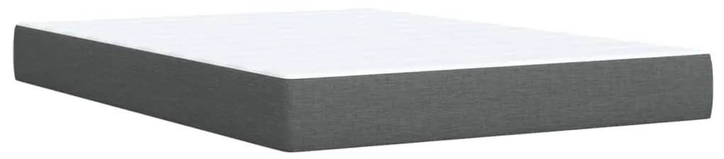 ΚΡΕΒΑΤΙ BOXSPRING ΜΕ ΣΤΡΩΜΑ ΣΚΟΥΡΟ ΓΚΡΙ 160X200 ΕΚ ΥΦΑΣΜΑΤΙΝΟ 3293625