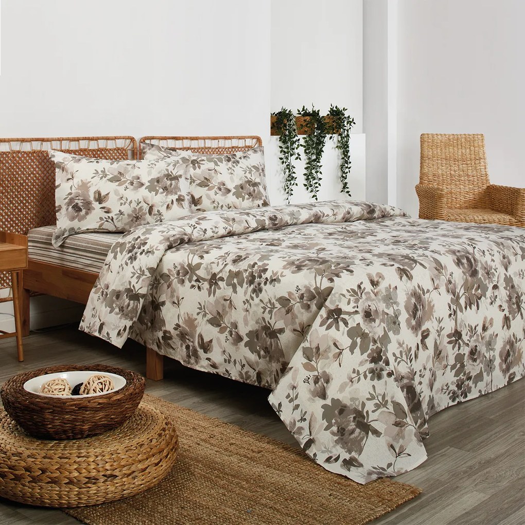 Σεντόνια Υπέρδιπλα (Σετ) Whitegg BA107_1 Beige Μπεζ ΧΩΡΙΣ ΛΑΣΤΙΧΟ 245x260