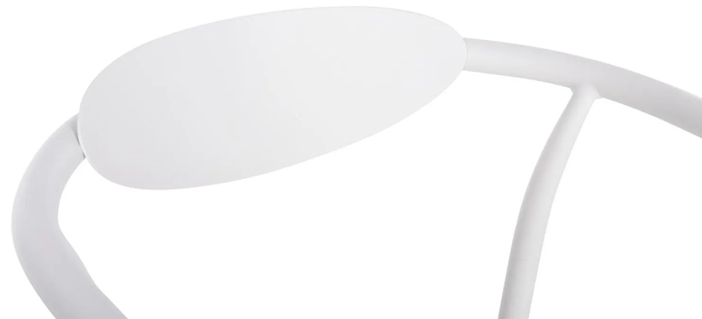 Καρέκλα - Πολυθρόνα SERLY C6052.01 Λευκή Αλουμινίου με Λευκό Textiline 56x61x74,5Yεκ 56x61x74.5 εκ.