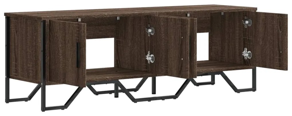 vidaXL Έπιπλο Τηλεόρασης Καπνιστή Δρυς 122x34x41εκ. Επεξεργασμένο Ξύλο
