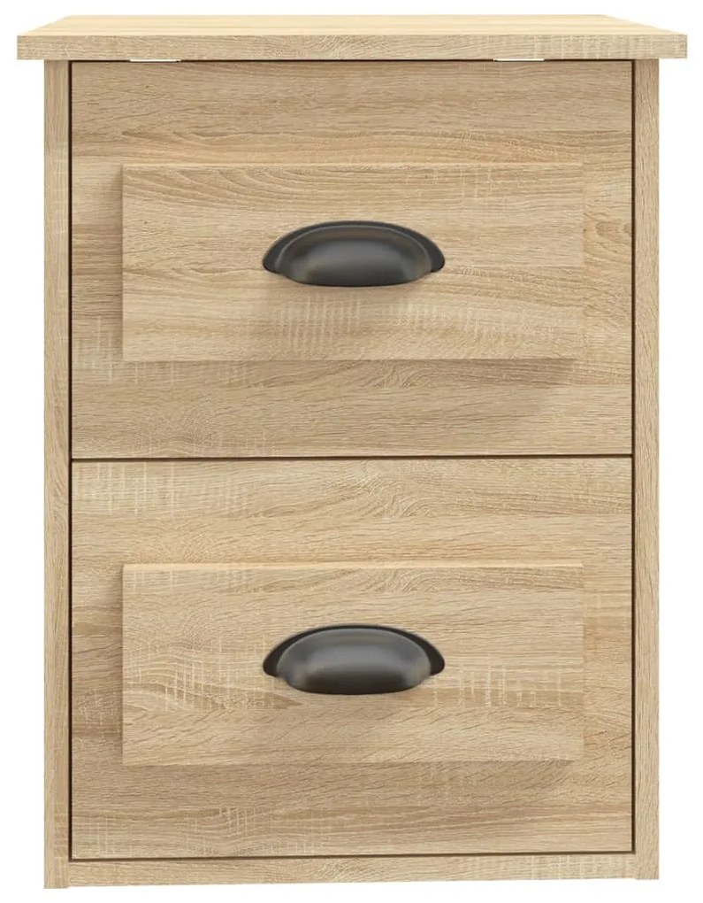 vidaXL Κομοδίνο Επιτοίχιο Sonoma Δρυς 41,5x36x53 εκ.